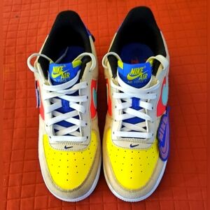 Air Force 1 multi color Velcro low